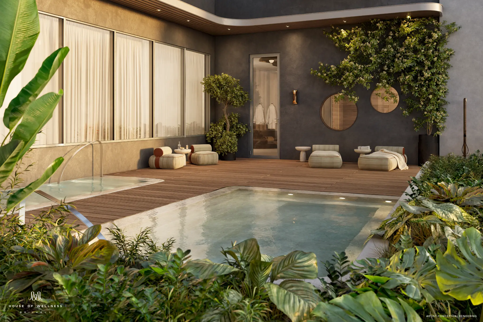Clubhouse rooftop do House of Wellness Brickell