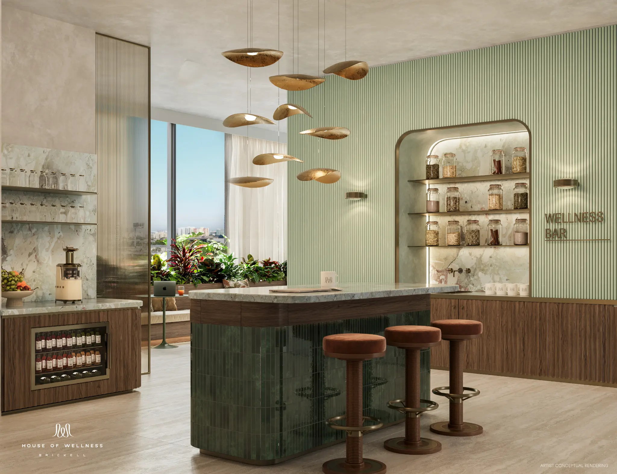 Lobby do House of Wellness Brickell